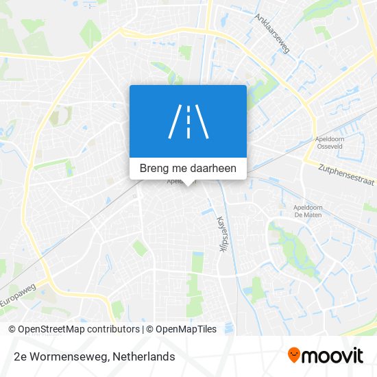 2e Wormenseweg kaart