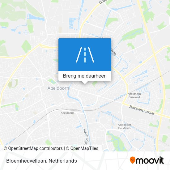 Bloemheuvellaan kaart