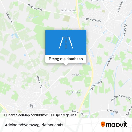 Adelaarsdwarsweg kaart