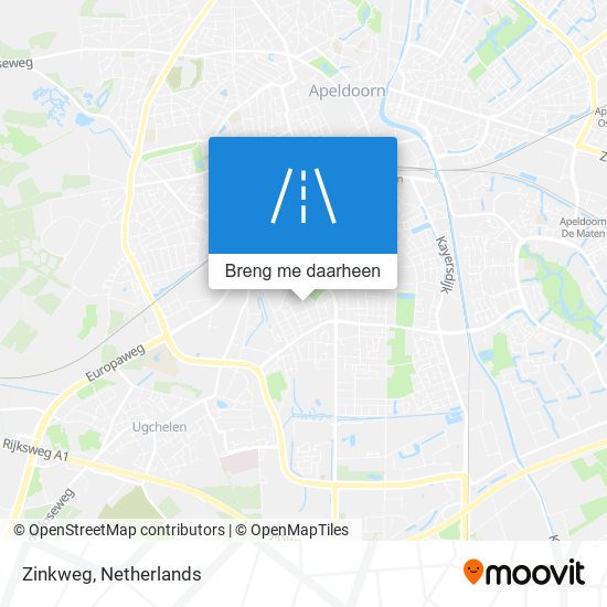 Zinkweg kaart