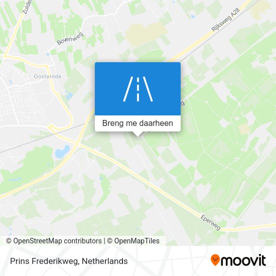 Prins Frederikweg kaart