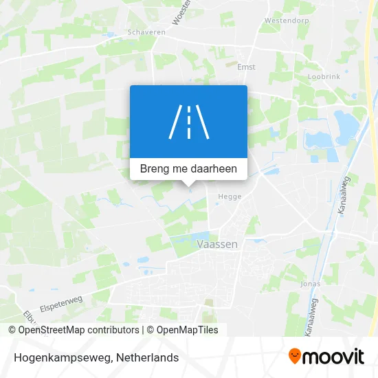 Hogenkampseweg kaart