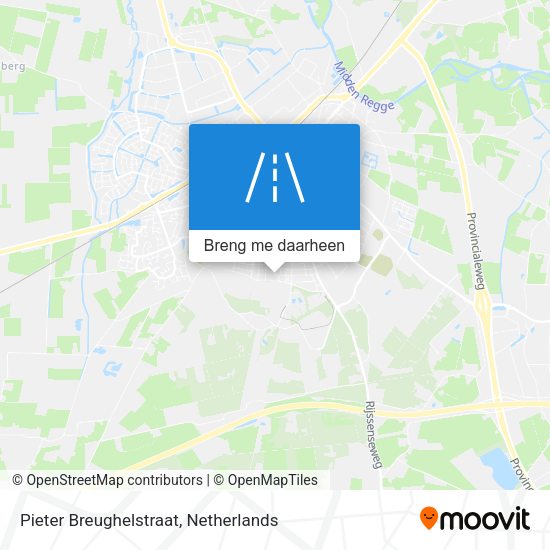 Pieter Breughelstraat kaart