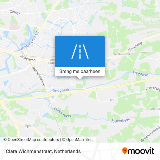 Clara Wichmanstraat kaart