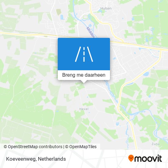 Koeveenweg kaart