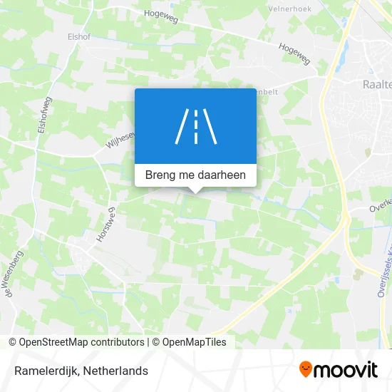 Ramelerdijk kaart