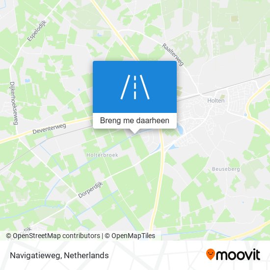 Navigatieweg kaart