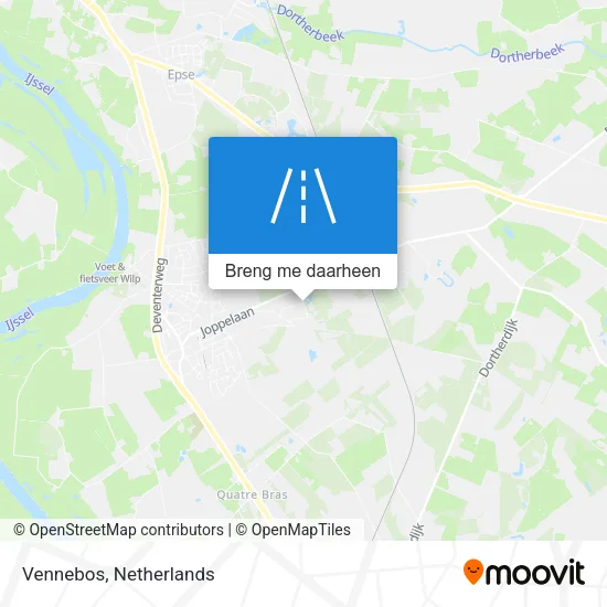 Vennebos kaart