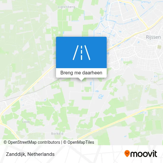 Zanddijk kaart