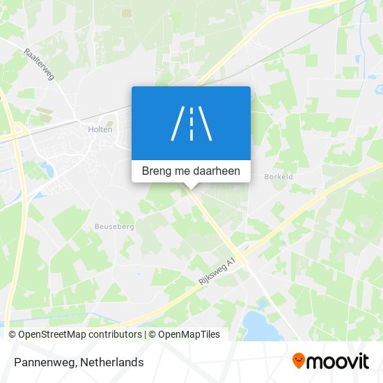 Pannenweg kaart