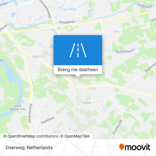 Oxerweg kaart