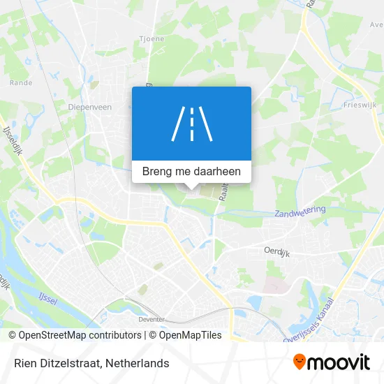 Rien Ditzelstraat kaart