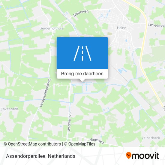 Assendorperallee kaart