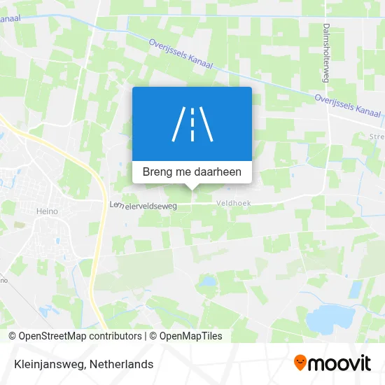 Kleinjansweg kaart