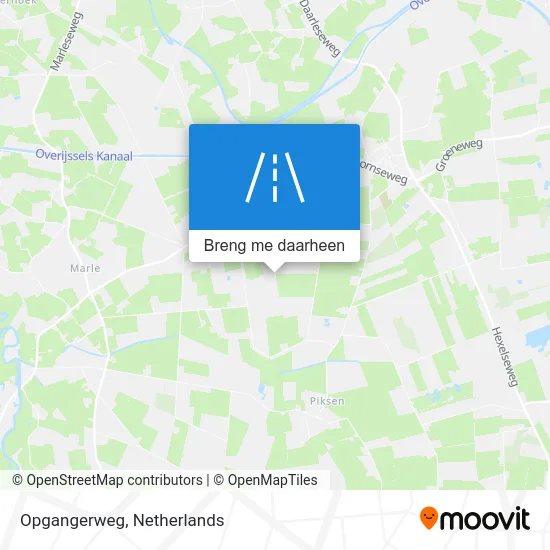 Opgangerweg kaart