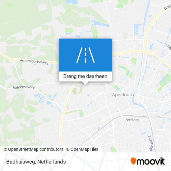 Badhuisweg kaart