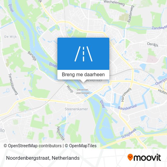 Noordenbergstraat kaart