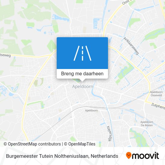 Burgemeester Tutein Noltheniuslaan kaart
