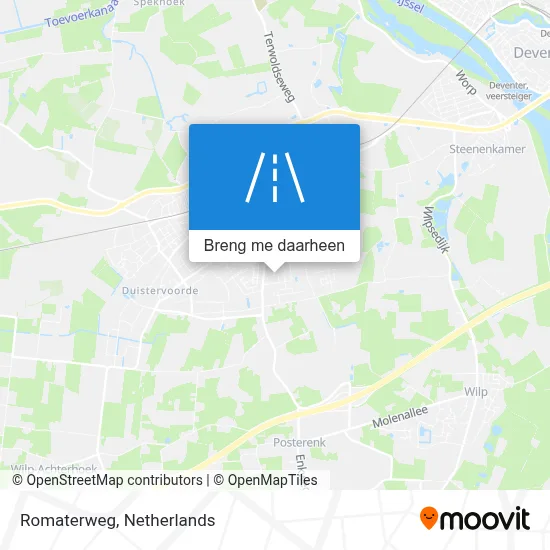 Romaterweg kaart