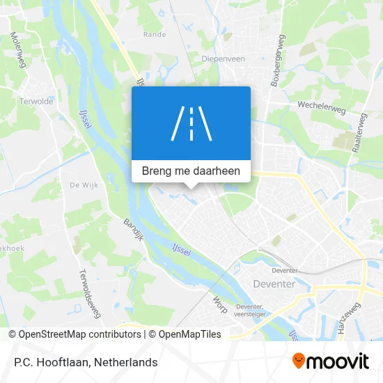 P.C. Hooftlaan kaart