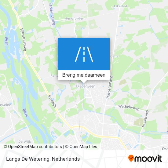 Langs De Wetering kaart