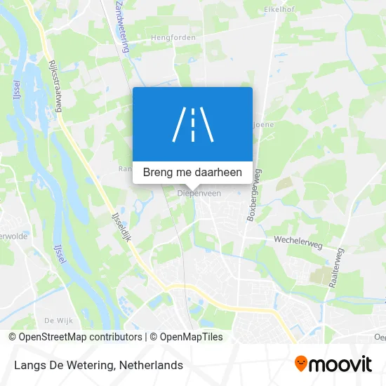 Langs De Wetering kaart