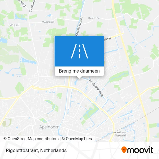 Rigolettostraat kaart