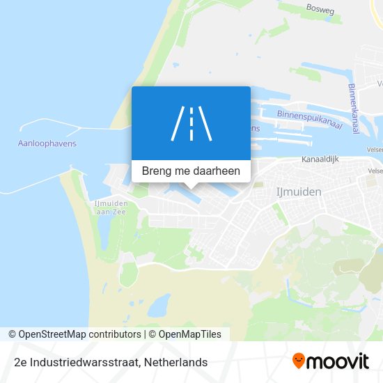 2e Industriedwarsstraat kaart