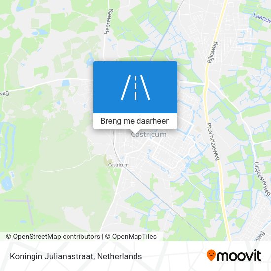 Koningin Julianastraat kaart