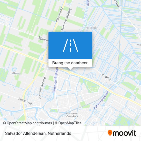 Salvador Allendelaan kaart