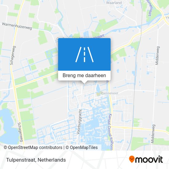 Tulpenstraat kaart