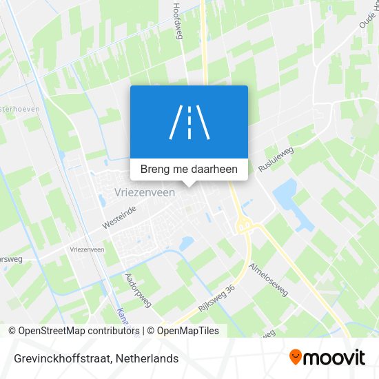 Grevinckhoffstraat kaart