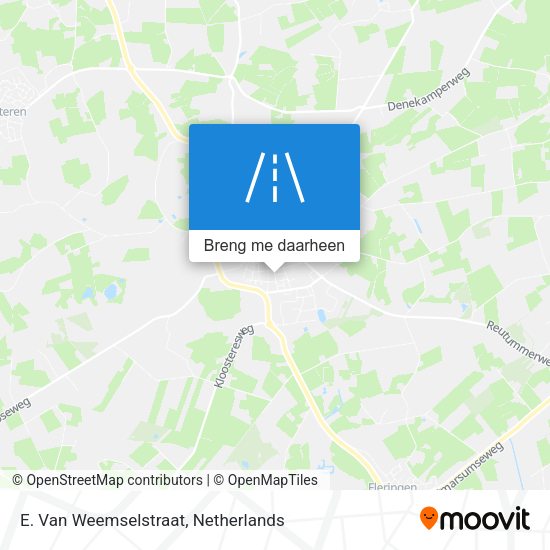 E. Van Weemselstraat kaart