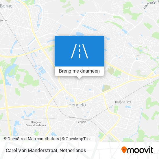 Carel Van Manderstraat kaart