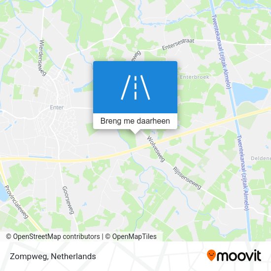 Zompweg kaart