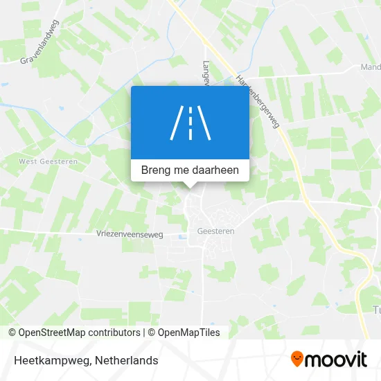 Heetkampweg kaart