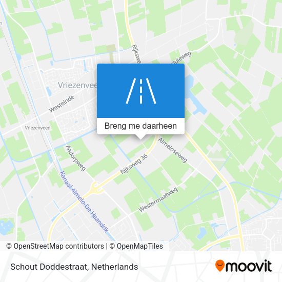 Schout Doddestraat kaart