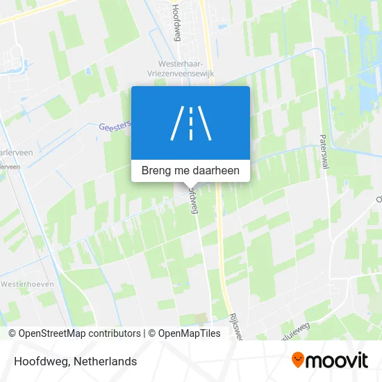 Hoofdweg kaart