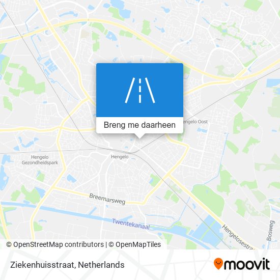 Ziekenhuisstraat kaart