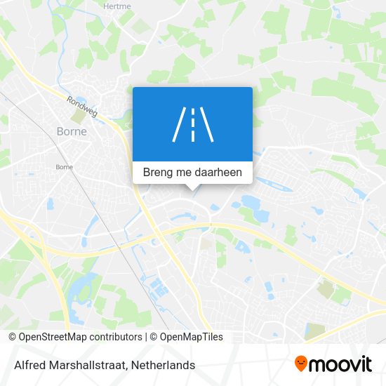Alfred Marshallstraat kaart