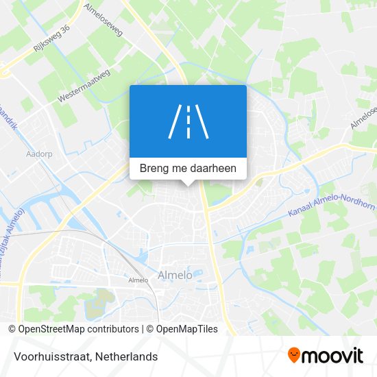 Voorhuisstraat kaart