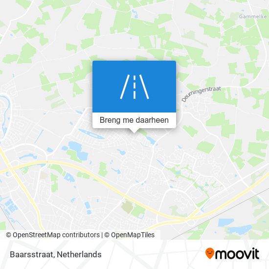 Baarsstraat kaart