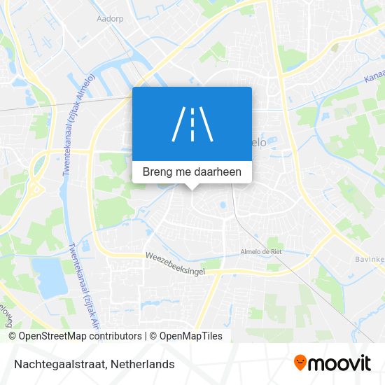 Nachtegaalstraat kaart