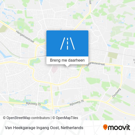 Van Heekgarage Ingang Oost kaart