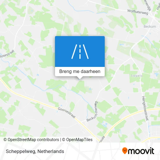 Scheppelweg kaart