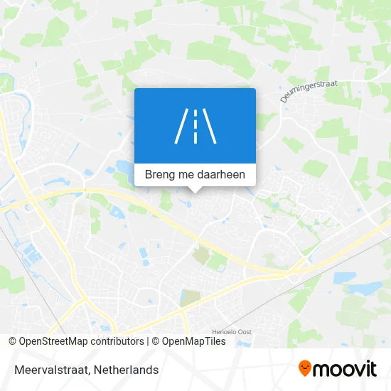 Meervalstraat kaart