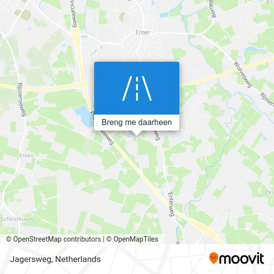Jagersweg kaart