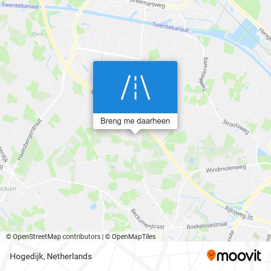 Hogedijk kaart