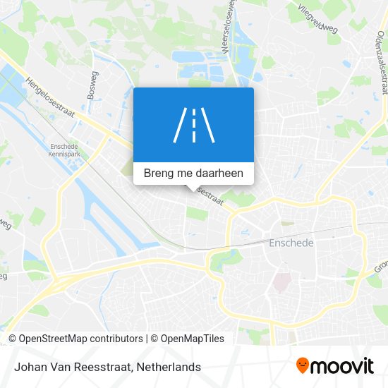 Johan Van Reesstraat kaart