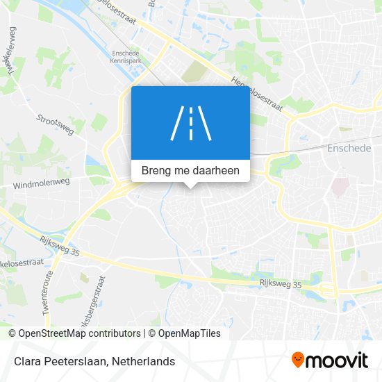 Clara Peeterslaan kaart